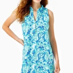 Lilly Pulitzer Azlynn Dress Sea Glass Aqua Size Medium